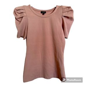 Ontwefth Mauve Blouse Women’s Size Small Puff Sleeves